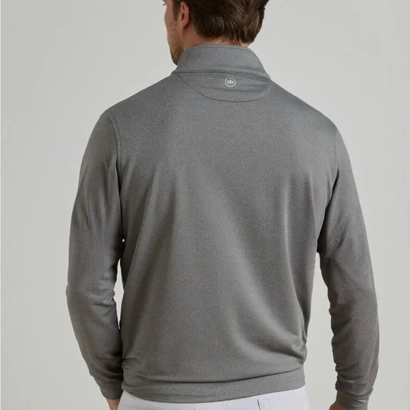 Peter Millar Gray Quarter Zip Sweatshirt XL